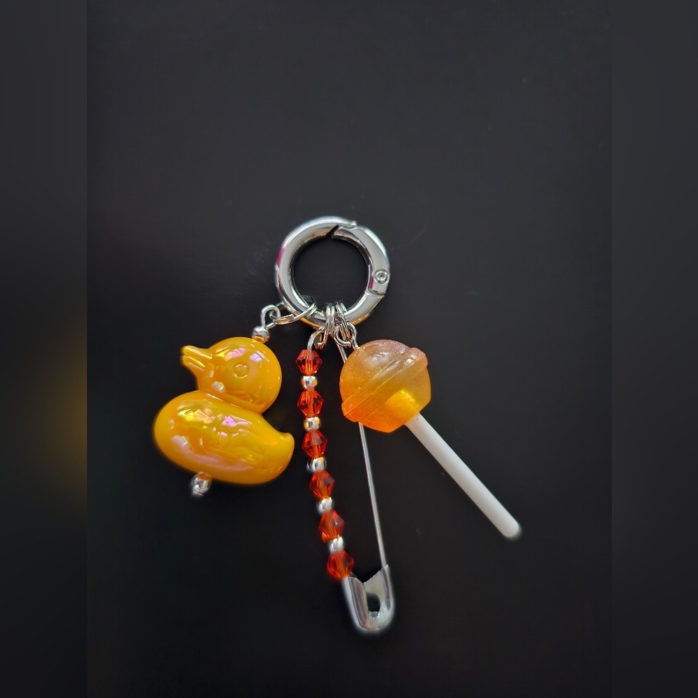 Bohemian Trinkets Sweet Duck Friendship Pin Bag Charm